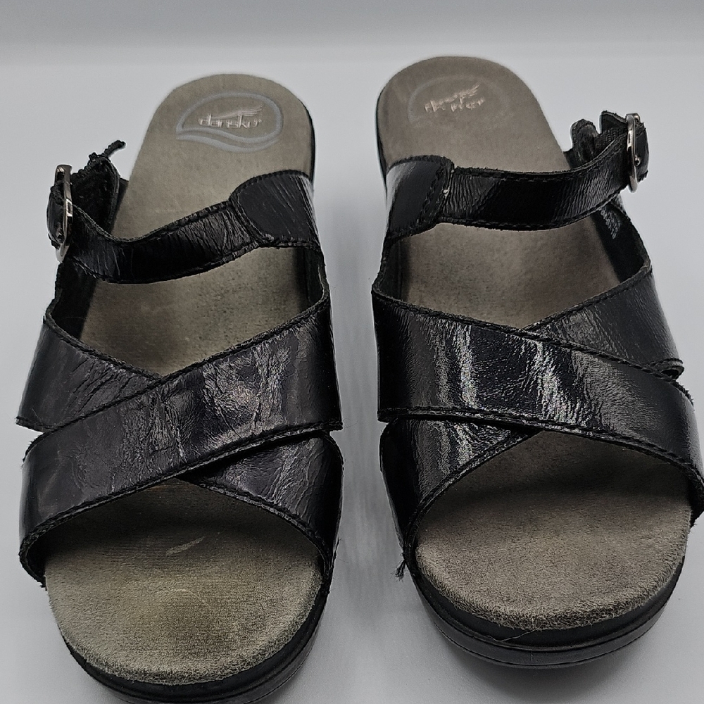 Dansko Black Strappy Sandals Size 9 Eu 40 Boho, Streetwear, Comfort